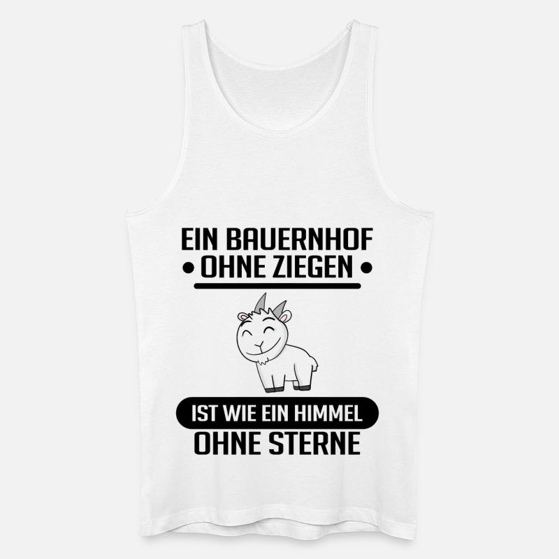 Ziege Ziegenbock Bock - Männer Bio Tank Top - Weiß