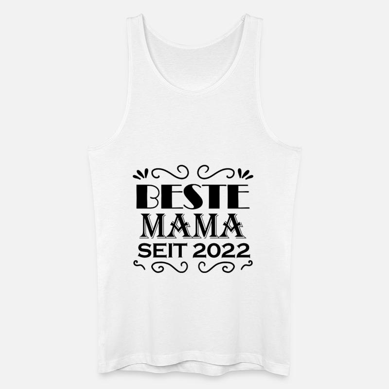 Beste Mama seit 2022 - Männer Bio Tank Top - Weiß