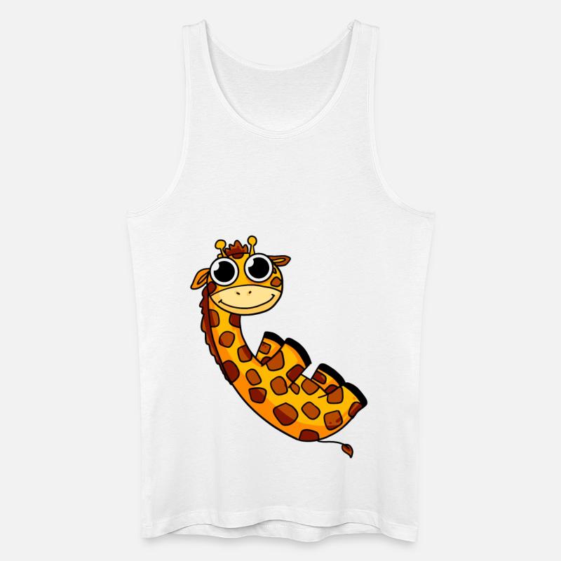 Giraffe Safari - Männer Bio Tank Top - Weiß