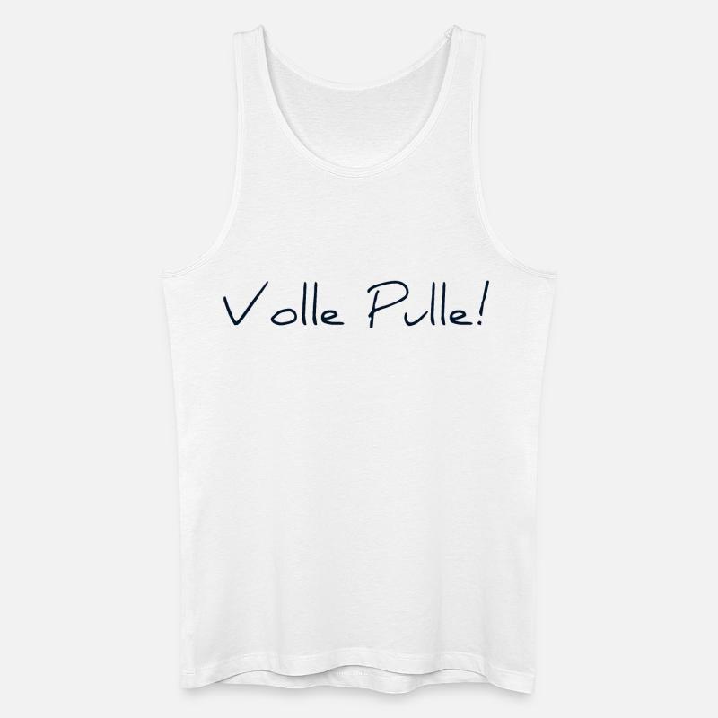Volle Pulle - Männer Bio Tank Top - Weiß