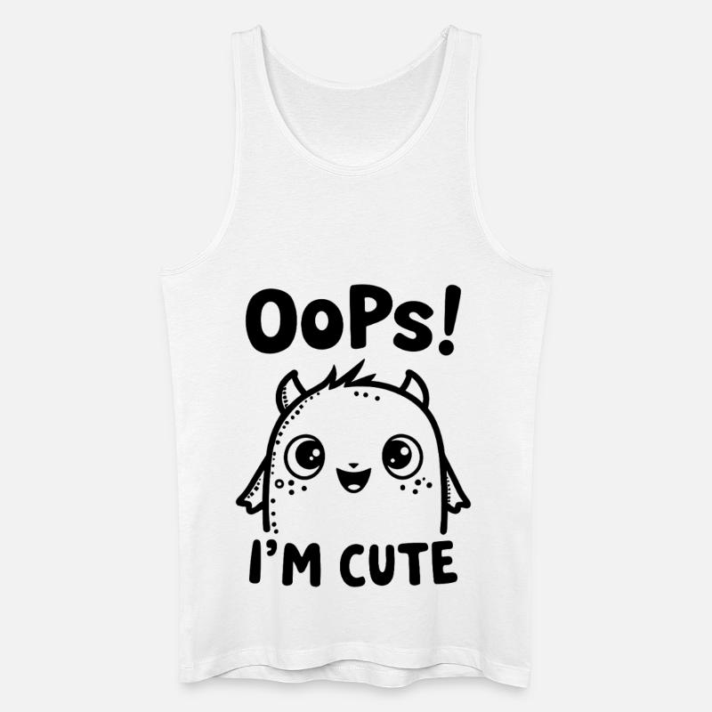 Monster Fun - Männer Bio Tank Top - Weiß