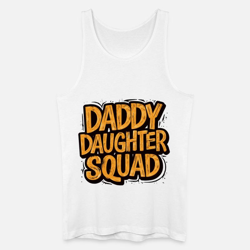 Daddy Daughter Squad Shirt - Männer Bio Tank Top - Weiß