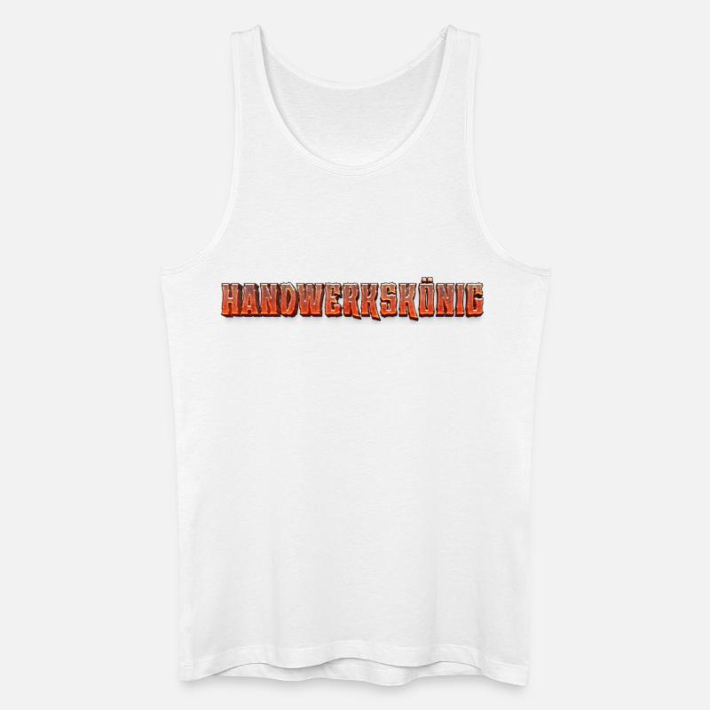 Handwerkskönig  - Männer Bio Tank Top - Weiß