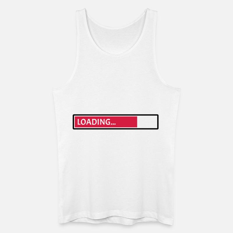 Loading - Männer Bio Tank Top - Weiß