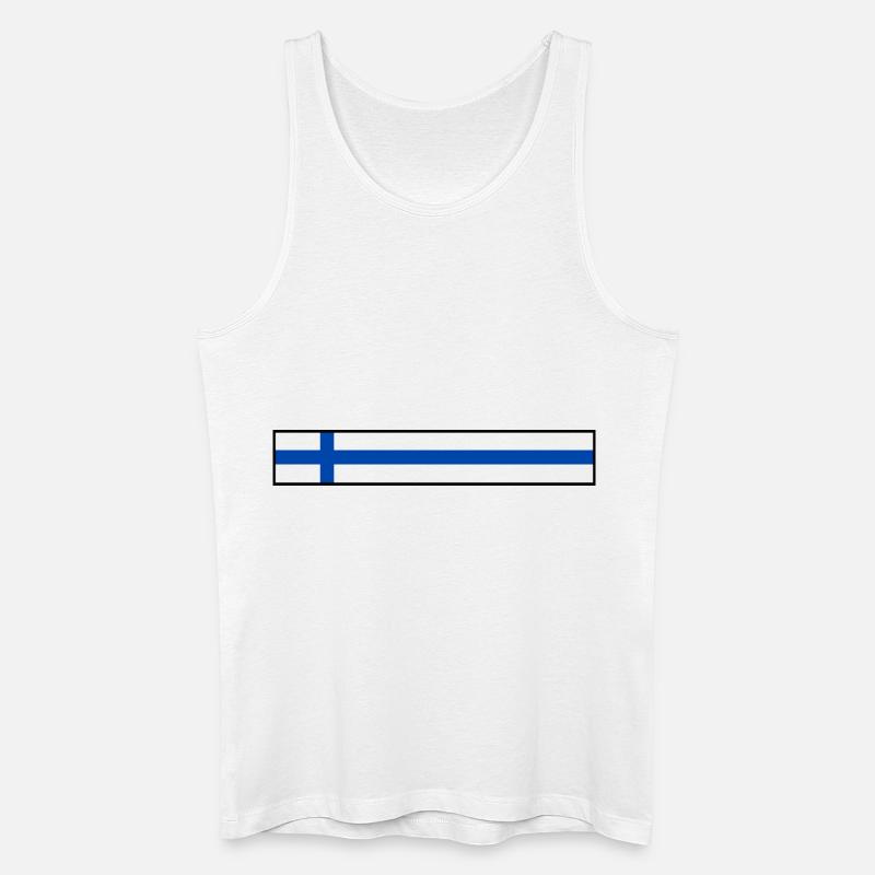 Finnlandh - Männer Bio Tank Top - Weiß