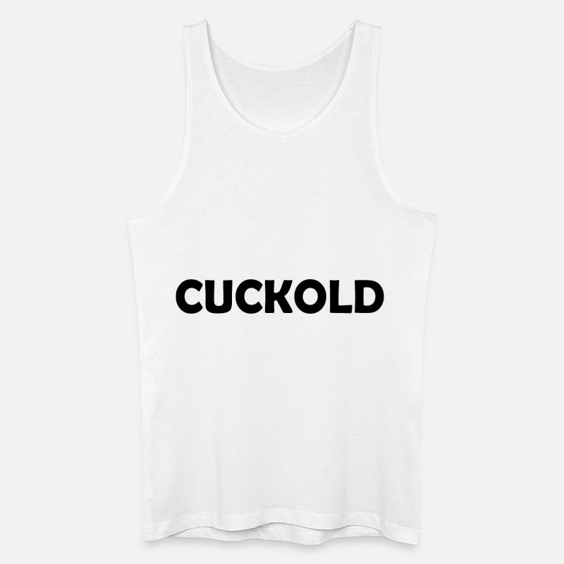 Cuckold - Männer Bio Tank Top - Weiß