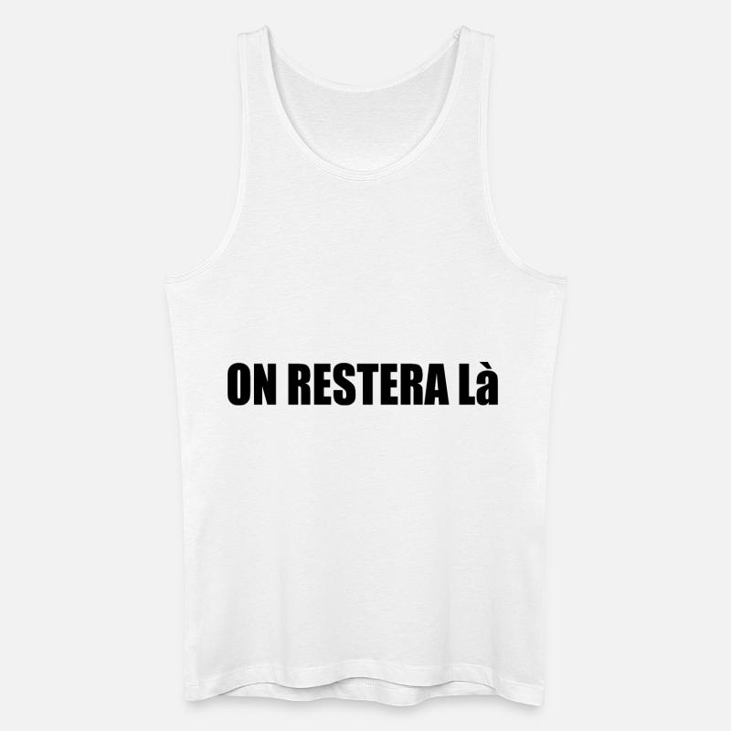 Belassen Sie es dabei - Männer Bio Tank Top - Weiß