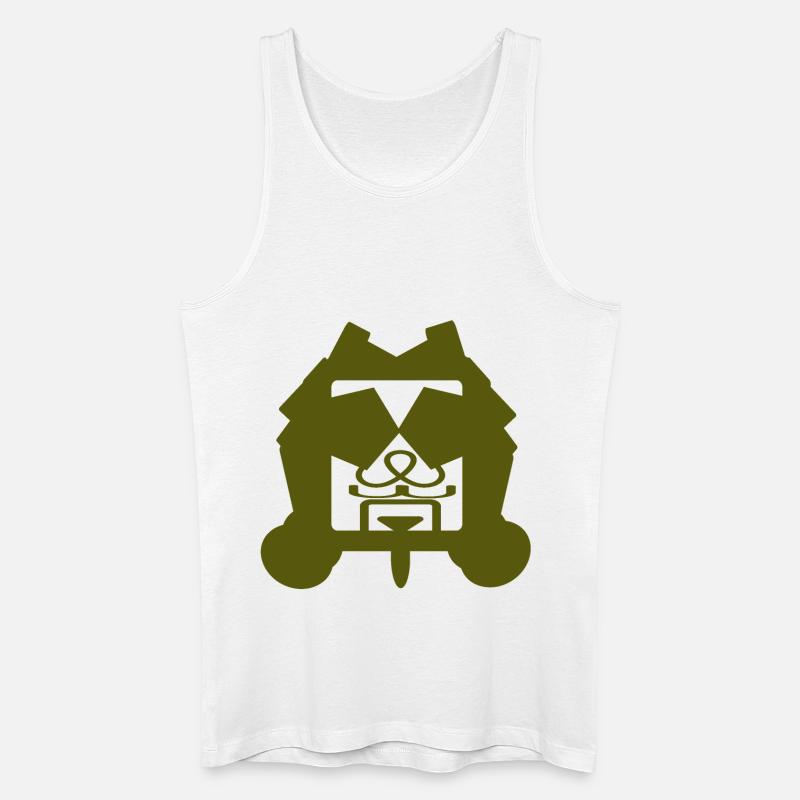 Herr Punkt - Männer Bio Tank Top - Weiß