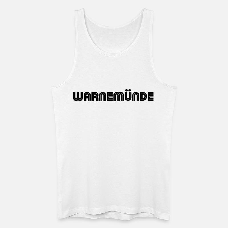 Warnemünde - Männer Bio Tank Top - Weiß