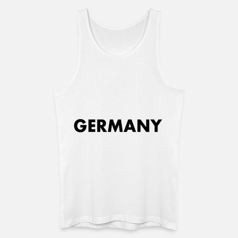 Deutschland - Männer Bio Tank Top - Weiß