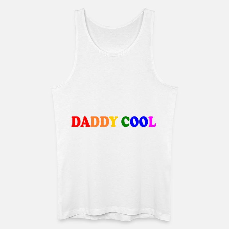 Daddy cool - Männer Bio Tank Top - Weiß