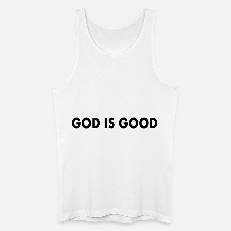 God is good - Männer Bio Tank Top - Weiß