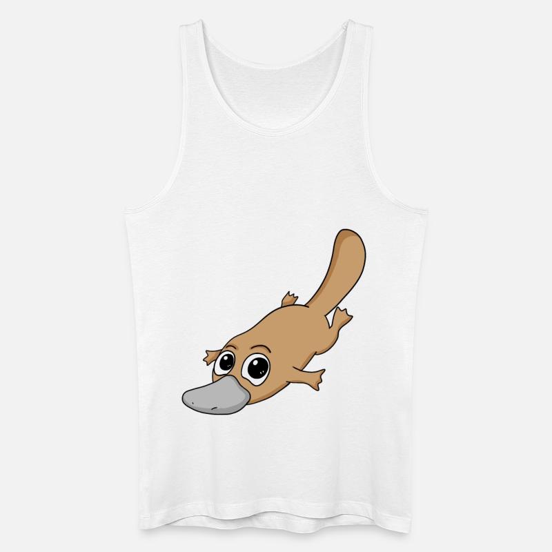 Schnabeltier - Männer Bio Tank Top - Weiß
