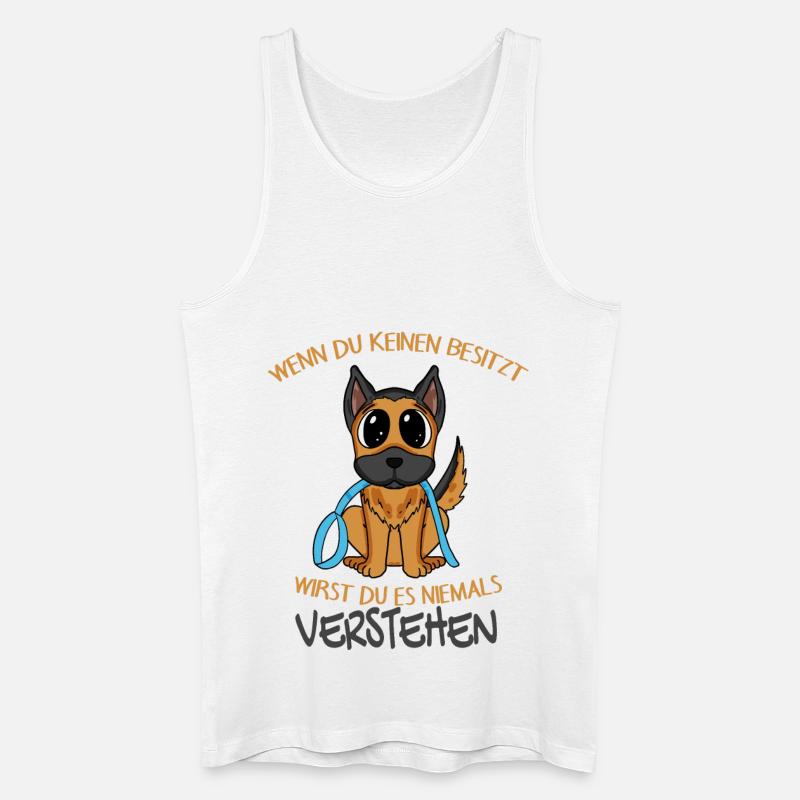 Deutscher Schäferhund - Männer Bio Tank Top - Weiß