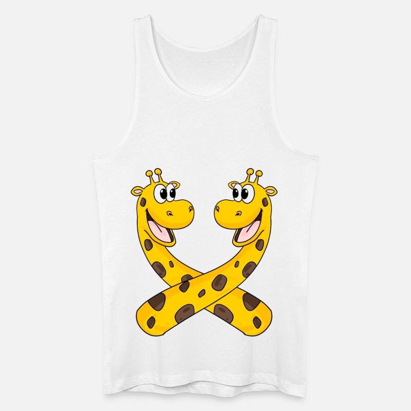 Giraffen Giraffe - Männer Bio Tank Top - Weiß