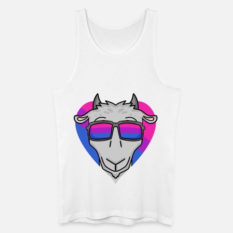 Bisexuell Ziege Geschenk - Männer Bio Tank Top - Weiß
