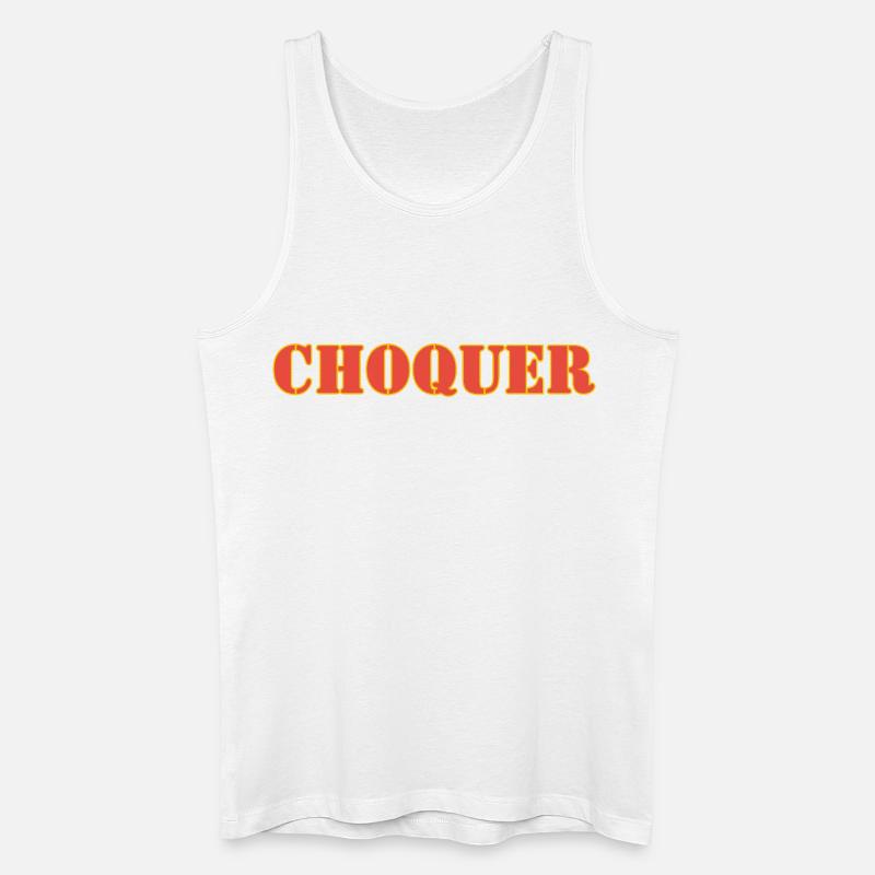 SCHOCK - Männer Bio Tank Top - Weiß
