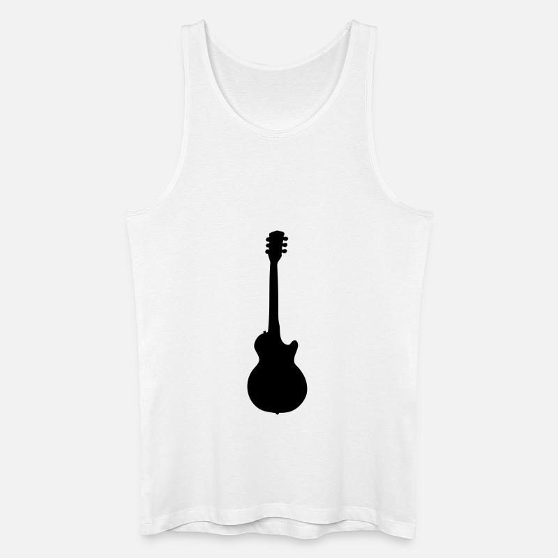 guitar gibson - Männer Bio Tank Top - Weiß