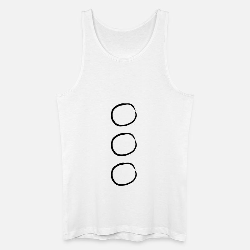 Choose Circles - Männer Bio Tank Top - Weiß