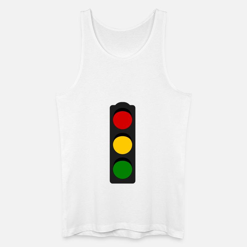 Ampel 2 - Männer Bio Tank Top - Weiß