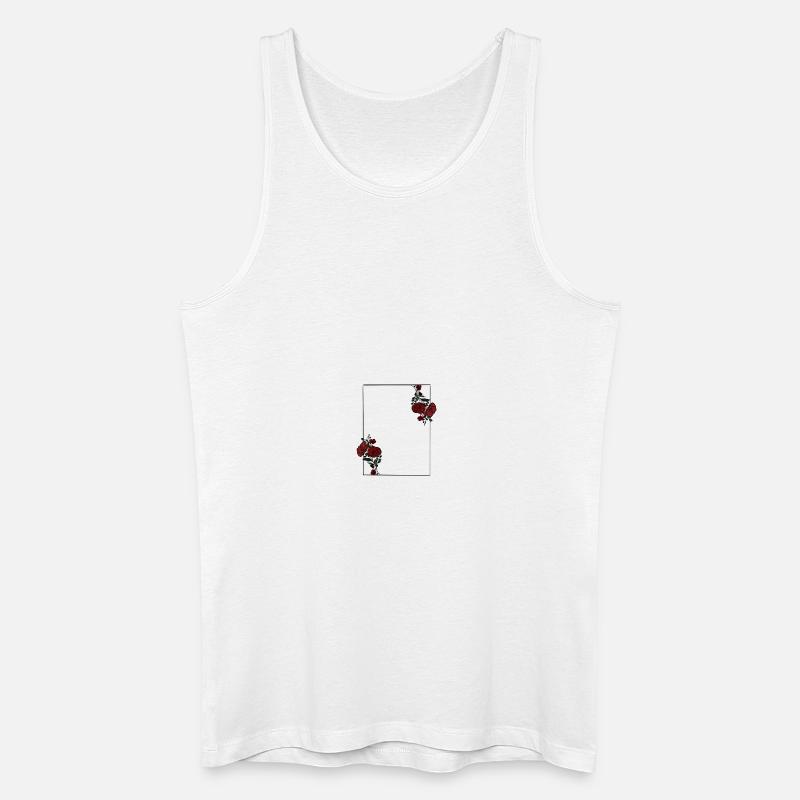 RahmenBlume - Männer Bio Tank Top - Weiß