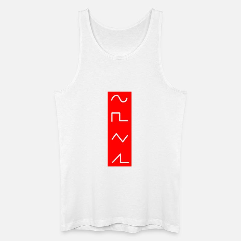 Djing Label Keyboard DJ - Männer Bio Tank Top - Weiß