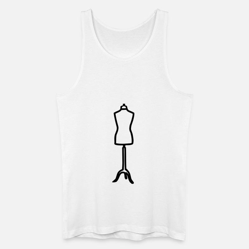 Schneiderpuppe - Männer Bio Tank Top - Weiß