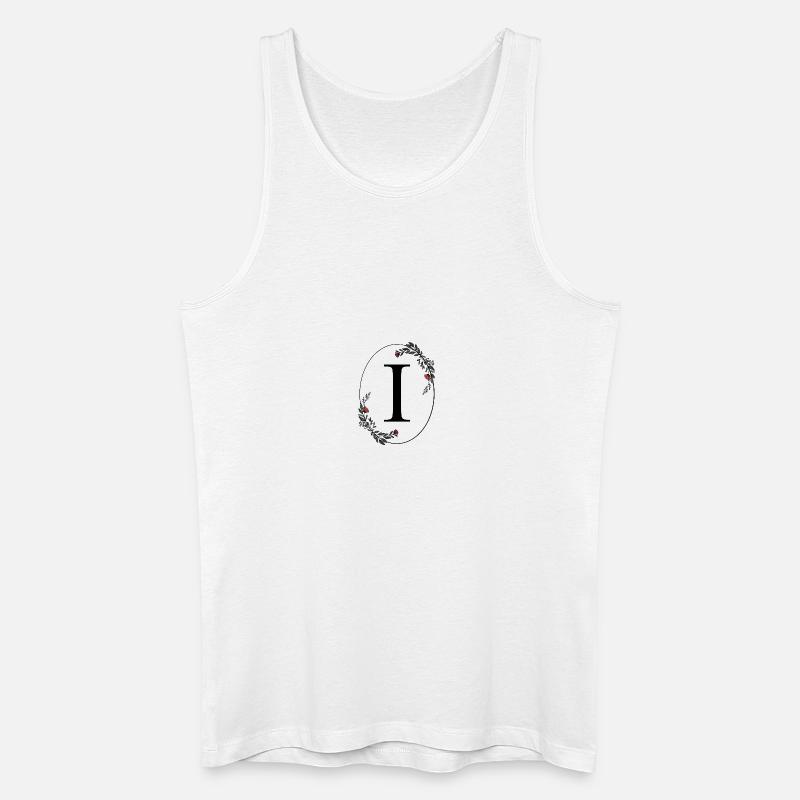Buchstabe I - Männer Bio Tank Top - Weiß