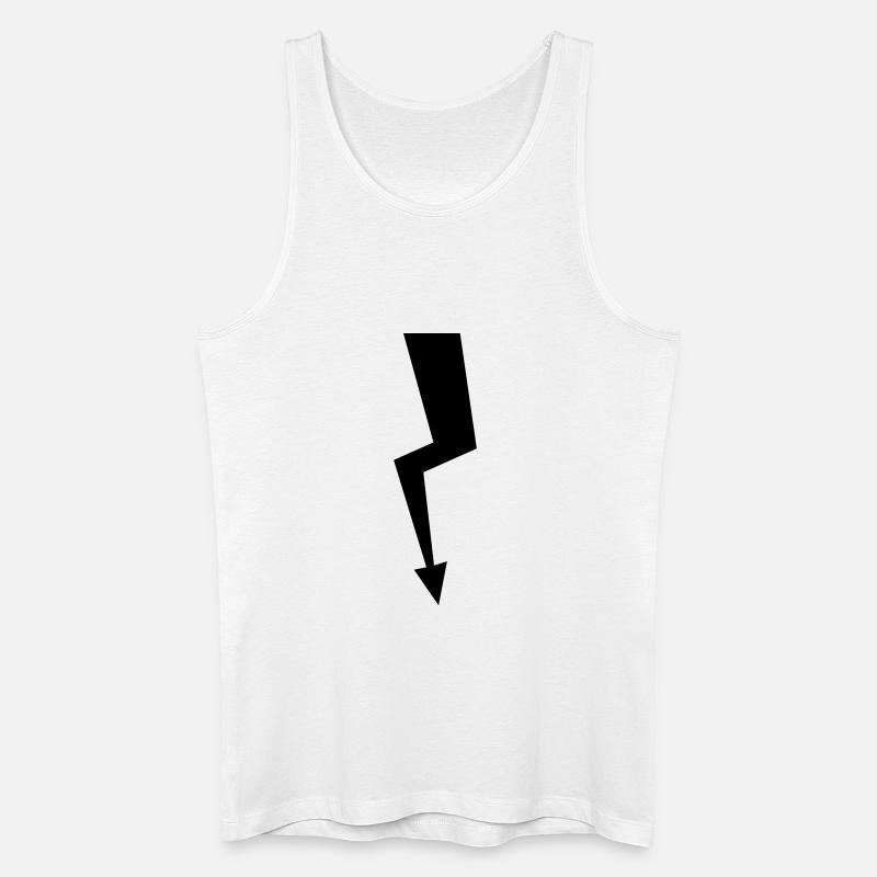Blitz - Männer Bio Tank Top - Weiß