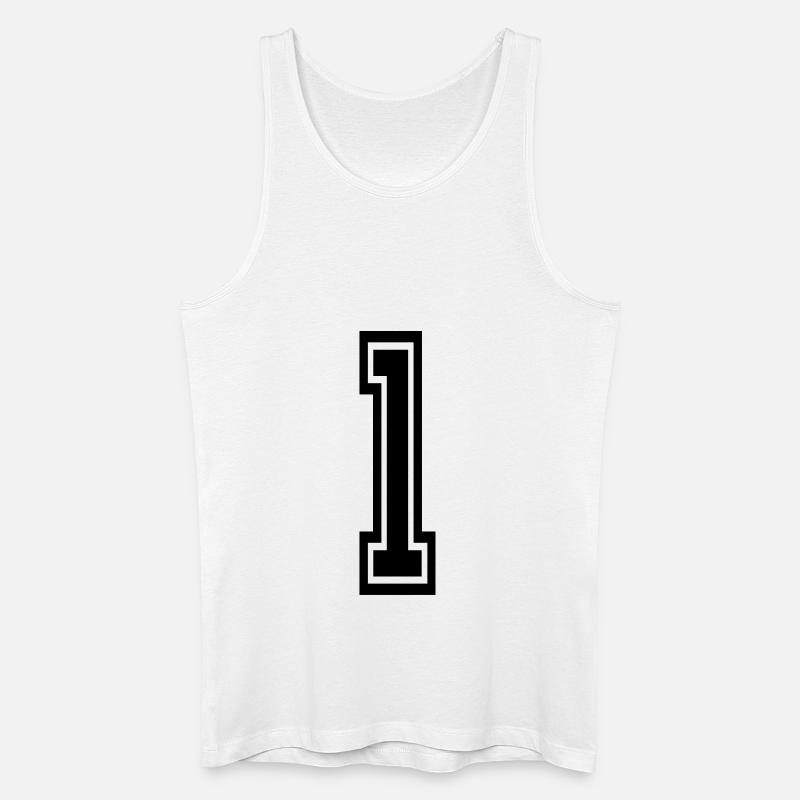 (1) - Männer Bio Tank Top - Weiß