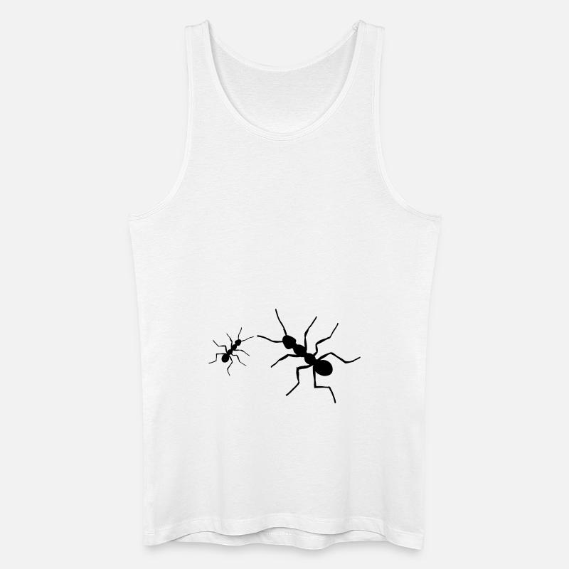Ameise 1 - Männer Bio Tank Top - Weiß
