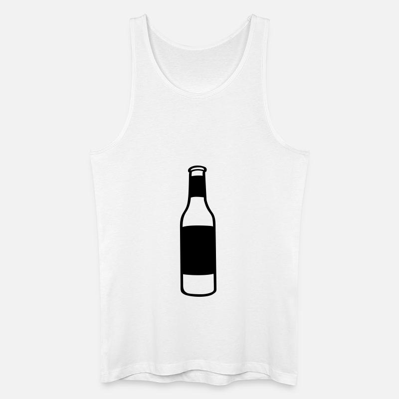Flasche - Männer Bio Tank Top - Weiß