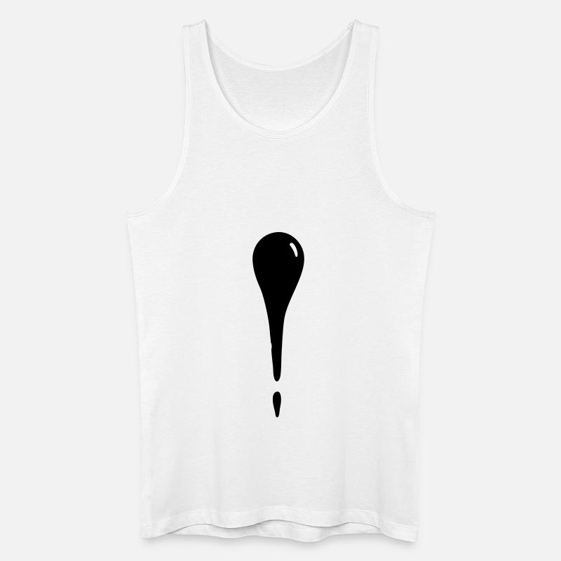 Wassertropfen - Träne - Männer Bio Tank Top - Weiß