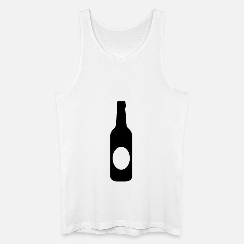 Bierflasche - Männer Bio Tank Top - Weiß