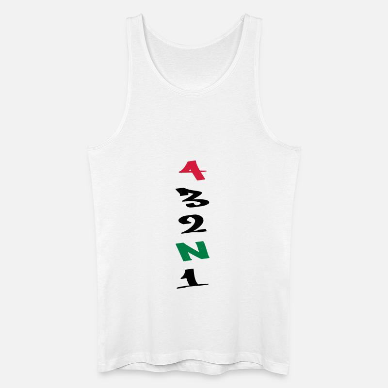 4 Gears Graffiti - Männer Bio Tank Top - Weiß