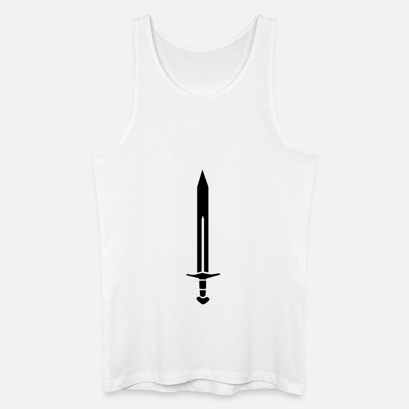 Schwert sword - Männer Bio Tank Top - Weiß