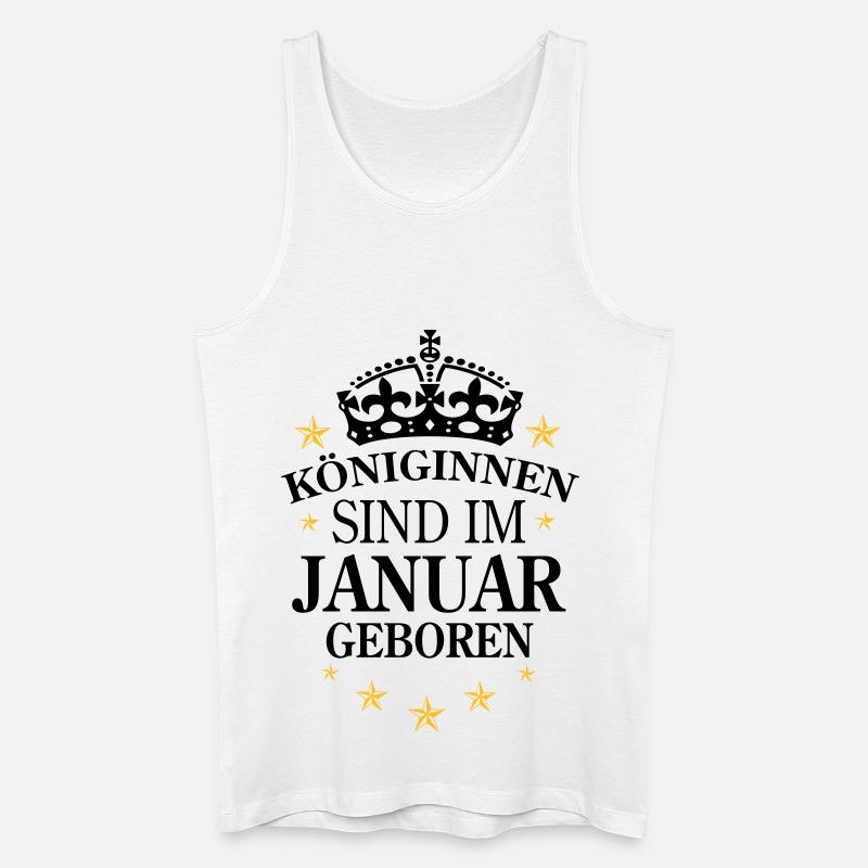 Königinnen Januar - Männer Bio Tank Top - Weiß
