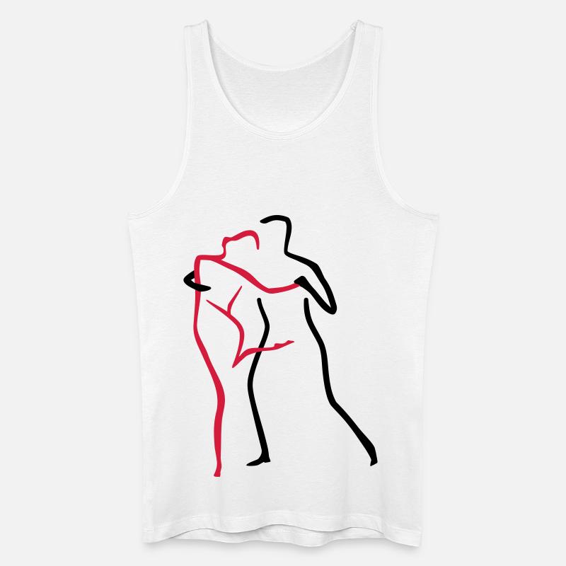 Tango-2 - Männer Bio Tank Top - Weiß