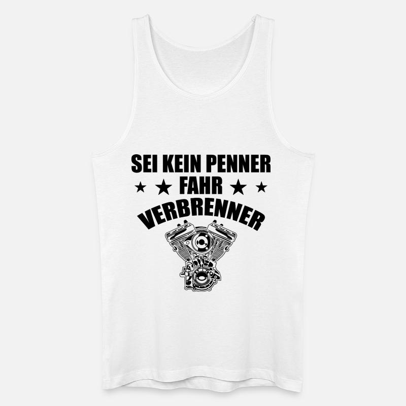 Verbrenner Motor Auto Spruch - Männer Bio Tank Top - Weiß