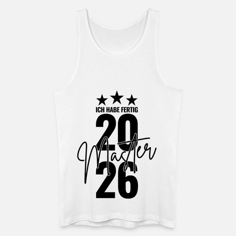 Master 2026 Ich habe fertig - Männer Bio Tank Top - Weiß