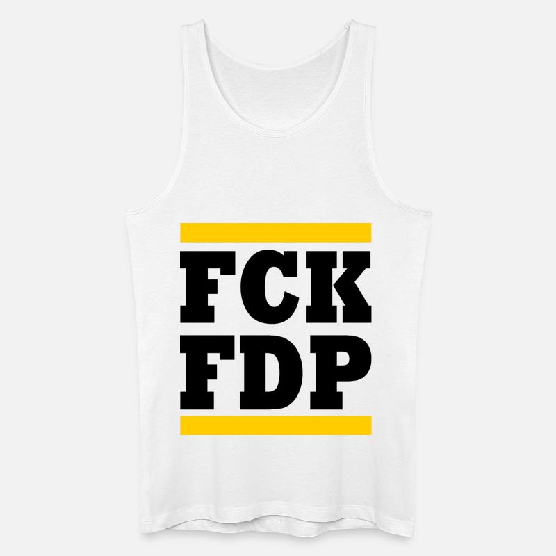 Fck fdp - Männer Bio Tank Top - Weiß