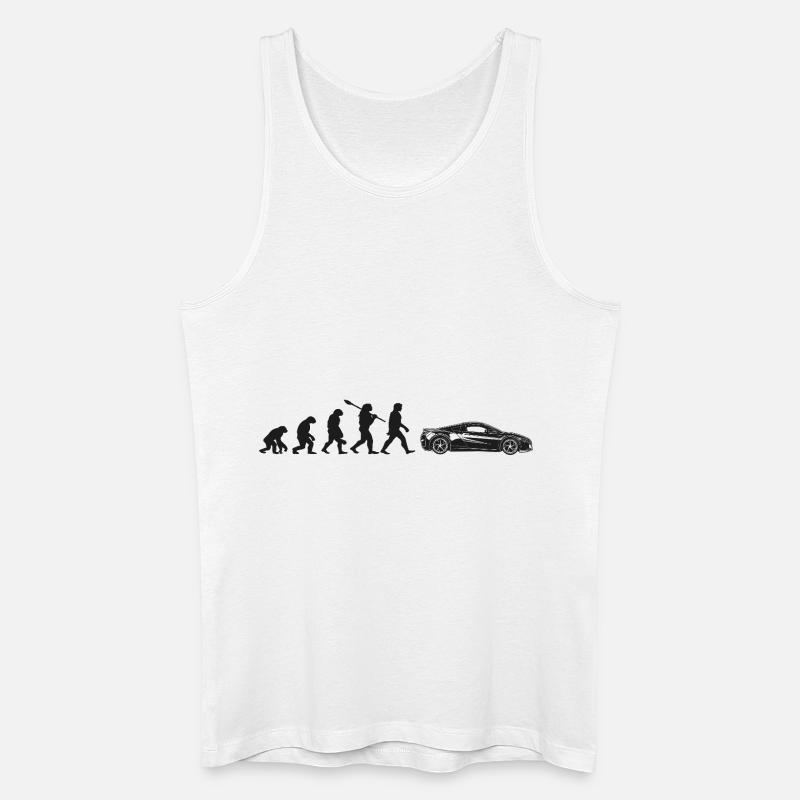 Auto De Sport Evolution - Männer Bio Tank Top - Weiß