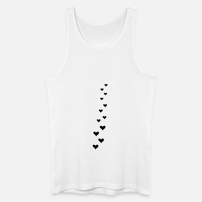 Herzranke - Männer Bio Tank Top - Weiß