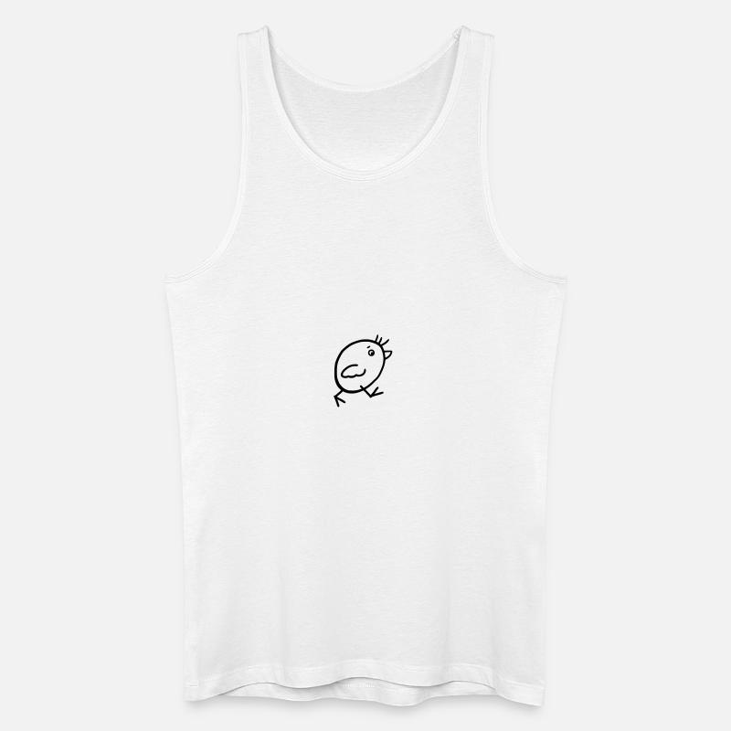 Vogel 01 - Männer Bio Tank Top - Weiß