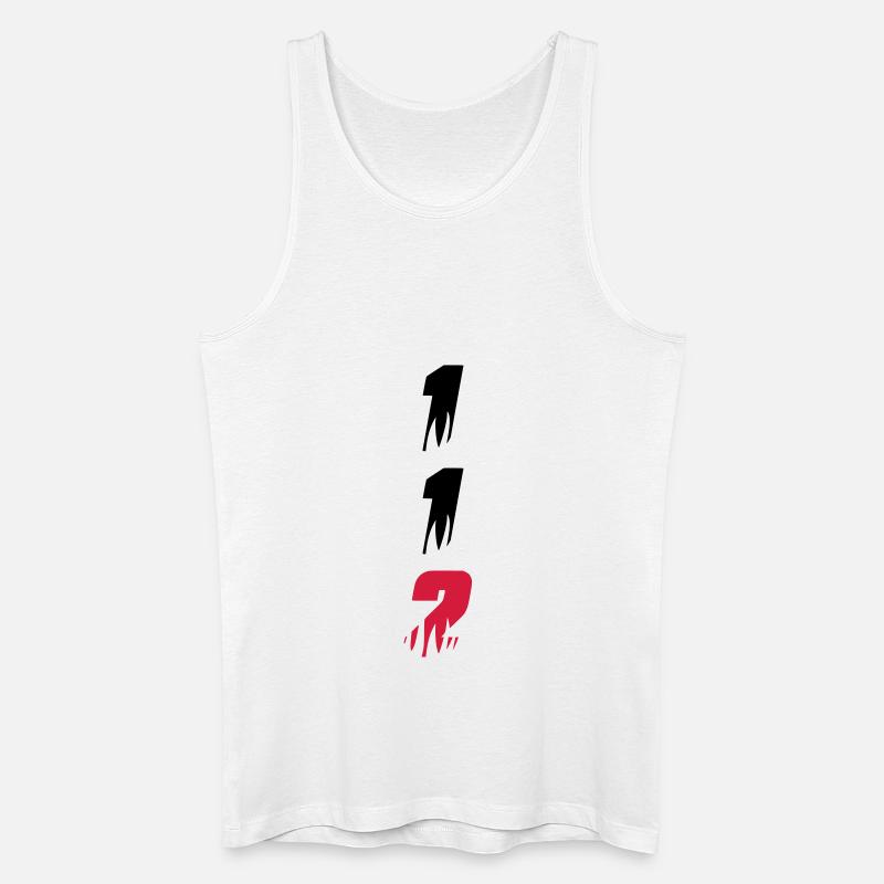 112 - Männer Bio Tank Top - Weiß