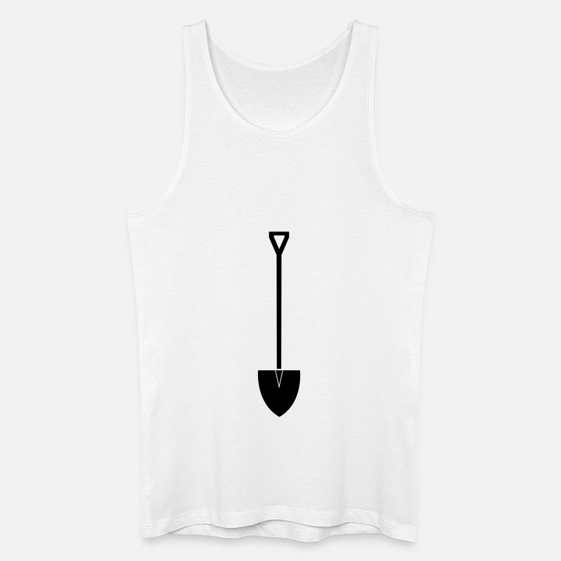 schaufel - Männer Bio Tank Top - Weiß