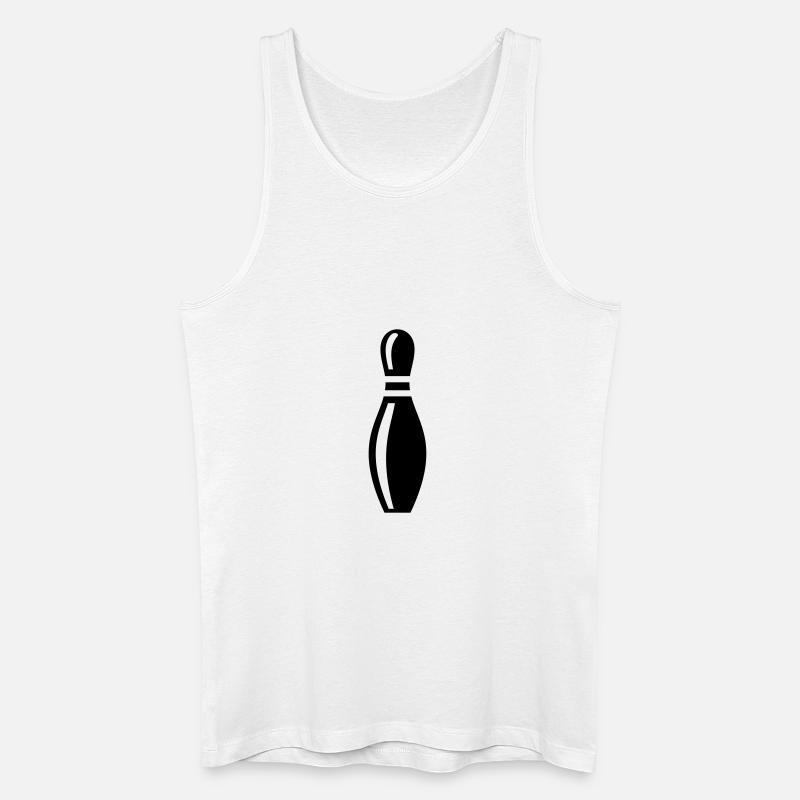 Pin - Männer Bio Tank Top - Weiß