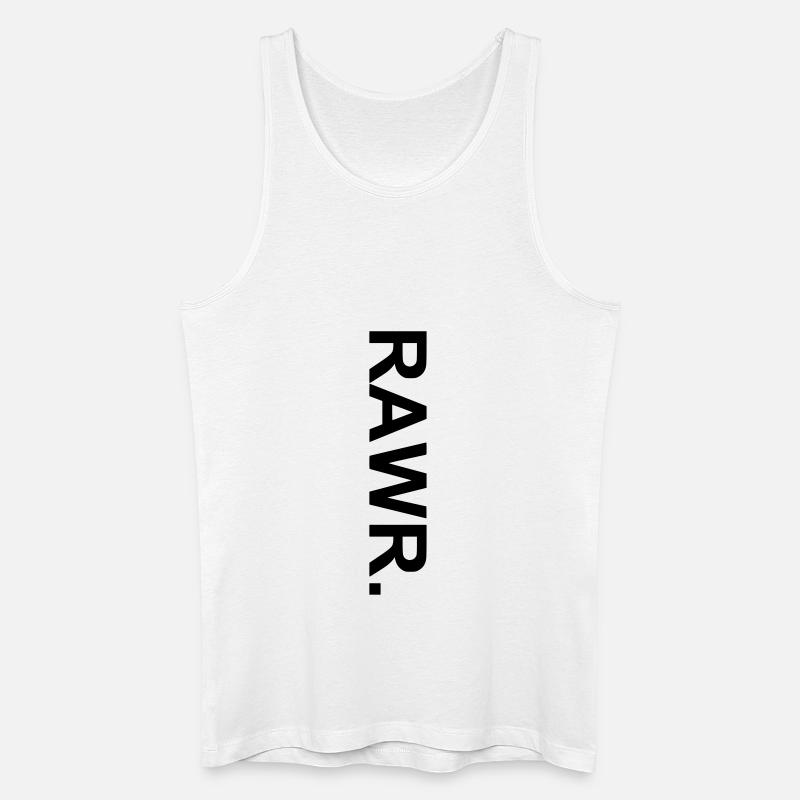 RAWR - Männer Bio Tank Top - Weiß