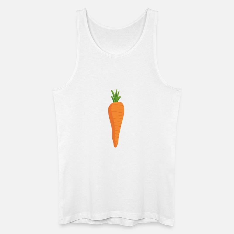 Frische Karotte  - Männer Bio Tank Top - Weiß