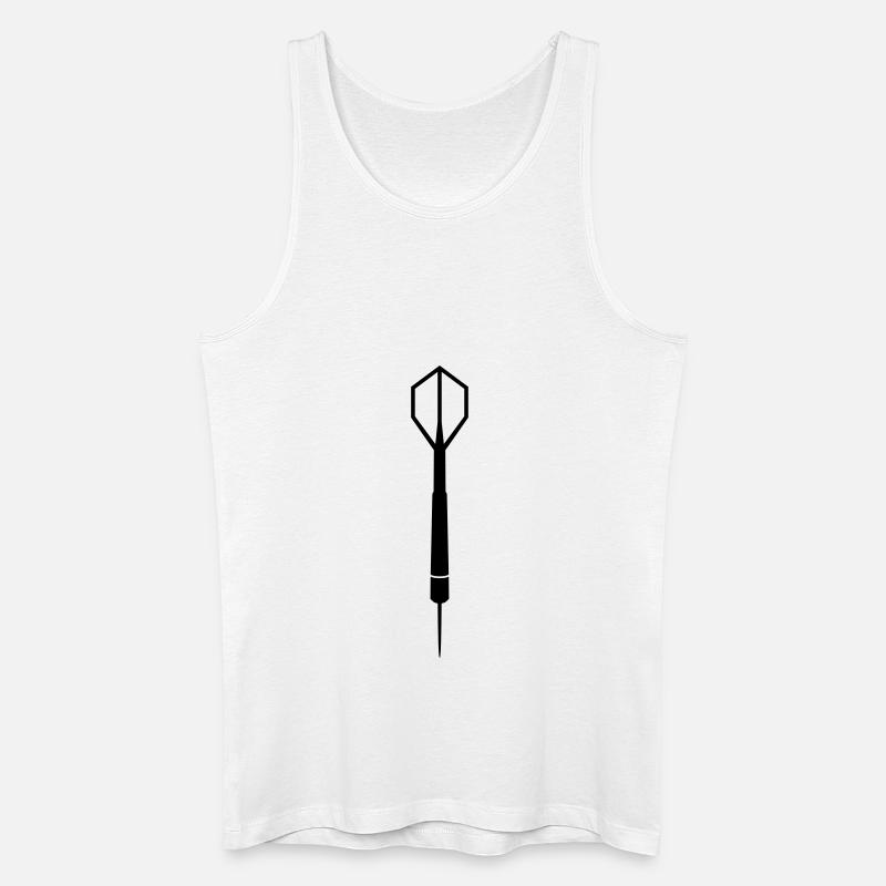 Dart - Männer Bio Tank Top - Weiß